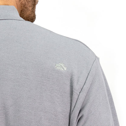 MA - POLERA PIQUE QUEBEC MANGA LARGA GRIS