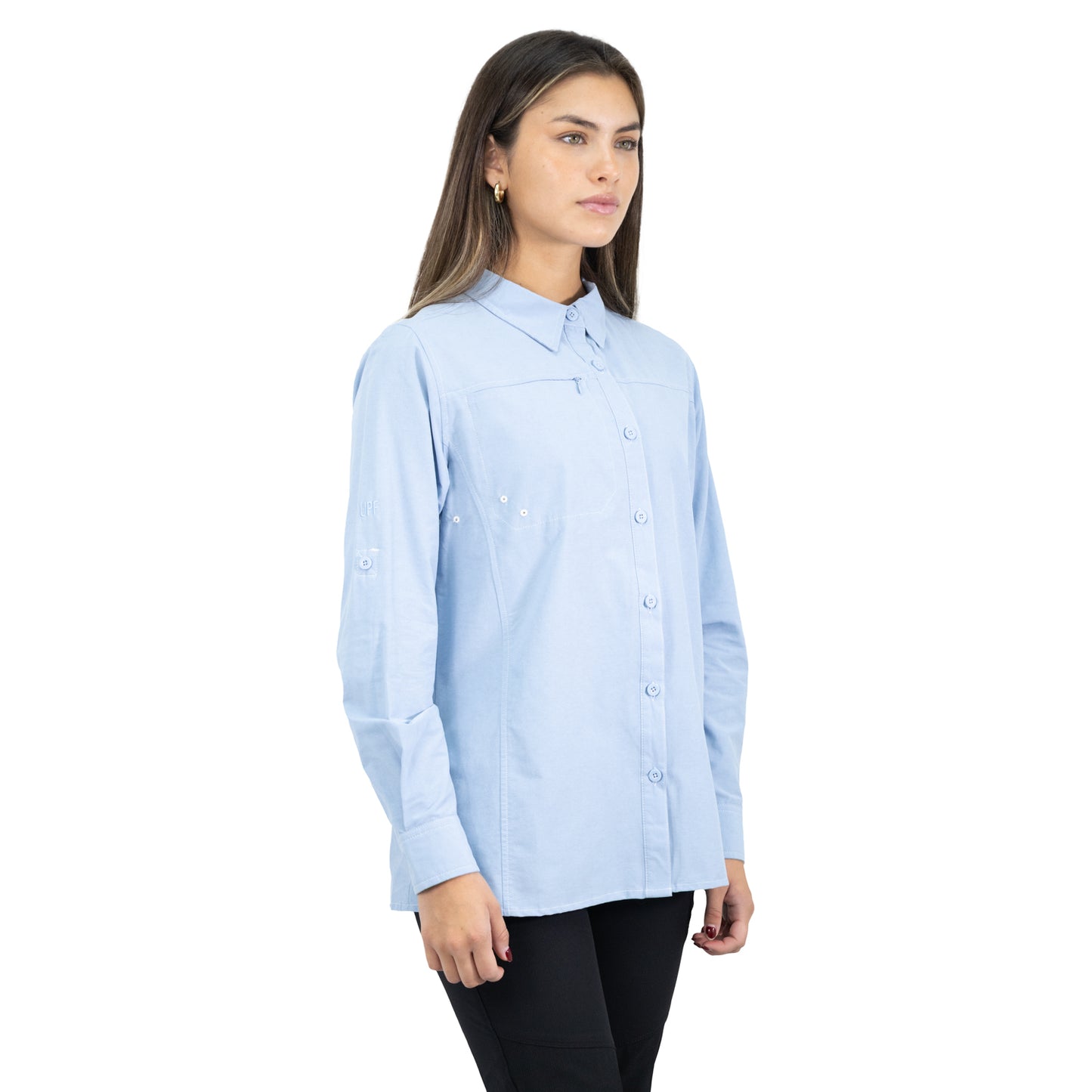 MA - CAMISA HW DUCK DRY MUJER CELESTE