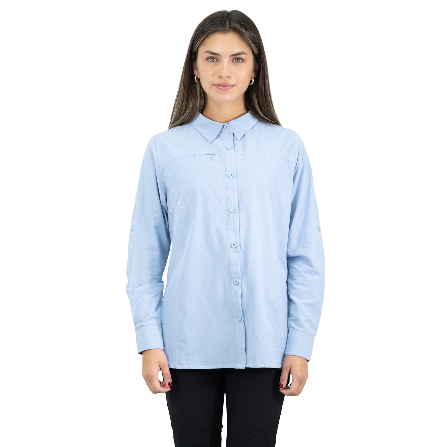 MA - CAMISA HW DUCK DRY MUJER CELESTE