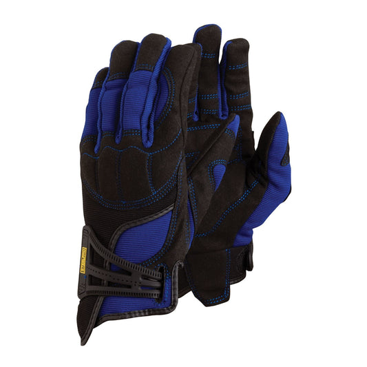 GUANTE STEELPRO ANTIVIBRACION AZUL